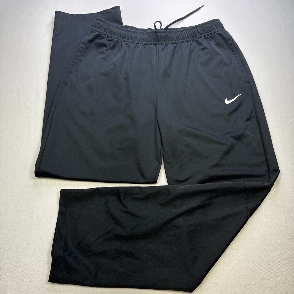 Nike Mens XL Dri-Fit Pants Black Lightweight Active Training Track #0251